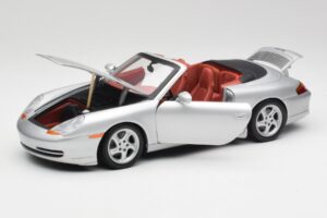 Porsche 911 996 Cabriolet Silver Gate 1:18 1052 Diecast - image 2 of 8