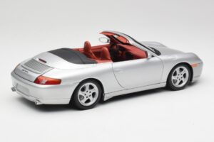 Porsche 911 996 Cabriolet Silver Gate 1:18 1052 Diecast - image 3 of 8
