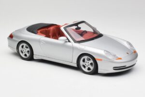 Porsche 911 996 Cabriolet Silver Gate 1:18 1052 Diecast - image 6 of 8