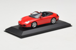 Porsche 911 996 Carrera 4S Cabriolet Red Minichamps 1:43 400062831 Diecast - image 2 of 4
