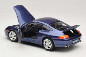 Porsche 911 996 Carrera Blue Bburago 1:18 WAP02100897 Diecast - image 5 of 8