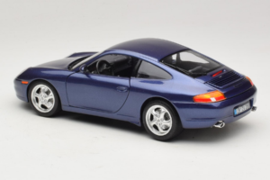 Porsche 911 996 Carrera Blue Bburago 1:18 WAP02100897 Diecast - image 7 of 8