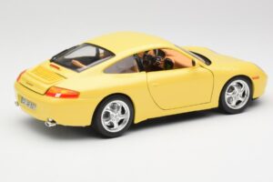 Porsche 911 996 Carrera Yellow Bburago 1:18 30085-M1 Diecast - image 3 of 8