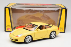Porsche 911 996 Carrera Yellow Bburago 1:18 30085-M1 Diecast - image 8 of 8