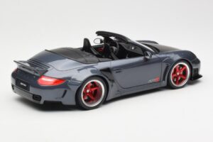 Porsche 911 997 Cabriolet Liberty Walk Grey GT Spirit 1:18 GT463 Resin - image 2 of 6