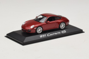 Porsche 911 997 Carrera 4S Red Minichamps 1:43 WAP02001718 Diecast - image 2 of 4