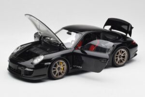 Porsche 911 997 GT2 RS Black & Silver Wheels Minichamps 1:18 100069401 Diecast - image 2 of 8