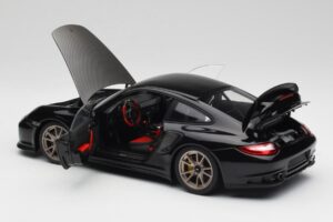 Porsche 911 997 GT2 RS Black & Silver Wheels Minichamps 1:18 100069401 Diecast - image 5 of 8