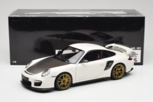 Porsche 911 997 GT2 RS White & Gold Wheels Minichamps 1:18 100069406 Diecast - image 8 of 8
