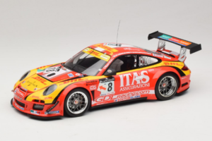Porsche 911 997 GT3 R #8 De Lorenzi Racing De Lorenzi 24 Hours of Spa 2011 Minichamps 1:18 151118918 Diecast