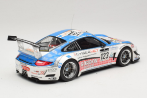 Porsche 911 997 GT3 R #123 Muhlner Motorsport E. Fumal / E. Thiry 24 Hours of Spa 2011 Minichamps 1:18 151118923 Diecast - image 2 of 6