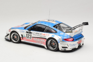 Porsche 911 997 GT3 R #123 Muhlner Motorsport E. Fumal / E. Thiry 24 Hours of Spa 2011 Minichamps 1:18 151118923 Diecast - image 5 of 6