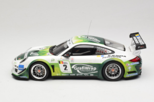 Porsche 911 997 GT3 R #2 Prospeed Competition B. Heylen / P. Lappalainen FIA GT3 2011 Minichamps 1:18 151118902 Diecast - image 3 of 6