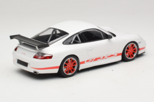 Porsche 911 996 GT3 RS White Red Stripe Minichamps 1:18 155062020 Diecast - image 2 of 6