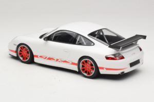 Porsche 911 996 GT3 RS White Red Stripe Minichamps 1:18 155062020 Diecast - image 5 of 6