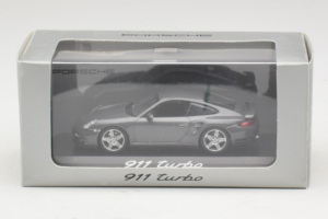 Porsche 911 997 Turbo Grey Metallic Minichamps 1:43 WAP02013116 Diecast - image 4 of 4