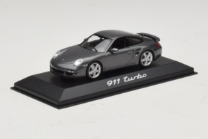 Porsche 911 997 Turbo Grey Metallic Minichamps 1:43 WAP02013016 Diecast - image 2 of 5