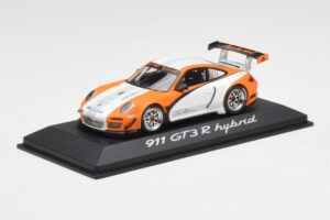 Porsche 911 GT3 R Hybrid 997.2 Presentation White Orange Minichamps 1:43 WAP0201170B Diecast - image 2 of 4