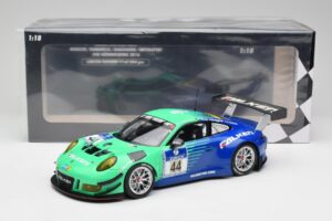 Porsche 911 GT3 R #44 Falken Motorsport W. Henzler / P. Dumbreck NBR 2016 Minichamps 1:18 155166044 Diecast - image 6 of 6
