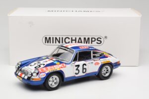 Porsche 911 S #36 B. Waldegard / C. Cheneviere 24 Hours of Le Mans 1971 Minichamps 1:18 107716836 Resin - image 6 of 6