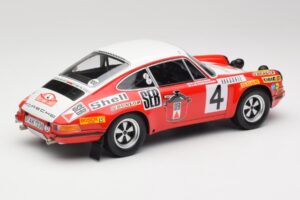 Porsche 911 S #4 G. Larrousse / M. Perramond 2nd Place Rally Monte Carlo 1972 Minichamps 1:18 107726804 Resin - image 2 of 6