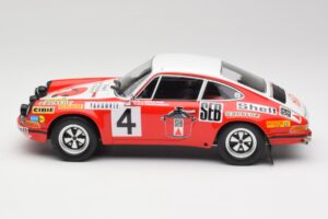 Porsche 911 S #4 G. Larrousse / M. Perramond 2nd Place Rally Monte Carlo 1972 Minichamps 1:18 107726804 Resin - image 3 of 6