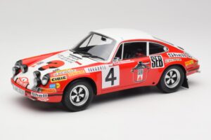 Porsche 911 S #4 G. Larrousse / M. Perramond 2nd Place Rally Monte Carlo 1972 Minichamps 1:18 107726804 Resin