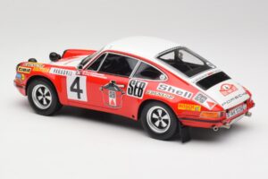 Porsche 911 S #4 G. Larrousse / M. Perramond 2nd Place Rally Monte Carlo 1972 Minichamps 1:18 107726804 Resin - image 5 of 6