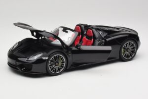 Porsche 918 Spyder Basalt Black Metallic Minichamps 1:18 110062431 Diecast - image 2 of 8