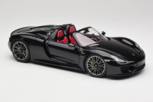 Porsche 918 Spyder Basalt Black Metallic Minichamps 1:18 110062431 Diecast - image 6 of 8