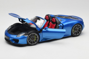 Porsche 918 Spyder Blue Metallic Minichamps 1:18 110062432 Diecast - image 2 of 8