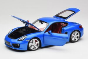 Porsche Cayman 981 S Aqua Blue Metallic Minichamps 1:18 110062221 Diecast - image 2 of 8