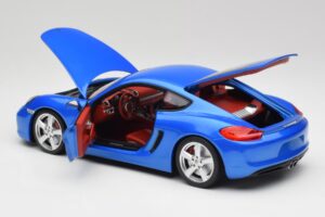 Porsche Cayman 981 S Aqua Blue Metallic Minichamps 1:18 110062221 Diecast - image 5 of 8