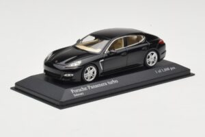 Porsche Panamera 970 Turbo Black Metallic Minichamps 1:43 400068271 Diecast - image 2 of 4