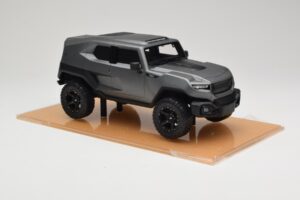 Rezvani Tank Matte Grey DNA 1:18 DNA000009 Diecast - image 4 of 6