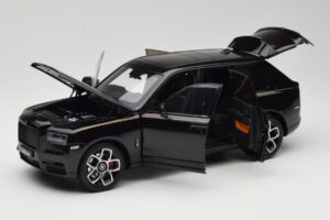 Rolls-Royce Cullinan Black With Gold Coachline & Shadow Wheels OEM 1:18 028-15A Diecast - image 2 of 8