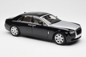 Rolls-Royce Ghost Black & Silver Kyosho 1:18 008802BKS2 Diecast - image 6 of 8