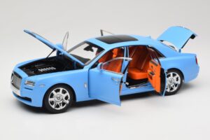 Rolls-Royce Ghost Series I Light Blue Kyosho 1:18 08802LB Diecast - image 2 of 8