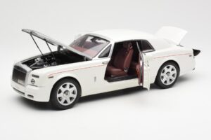 Rolls-Royce Phantom Coupe English White Silver Kyosho 1:18 08861EW Diecast - image 2 of 8