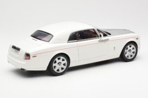 Rolls-Royce Phantom Coupe English White Silver Kyosho 1:18 08861EW Diecast - image 3 of 8