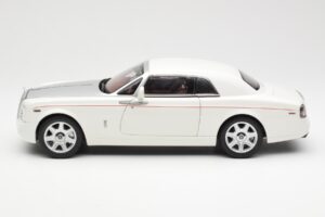 Rolls-Royce Phantom Coupe English White Silver Kyosho 1:18 08861EW Diecast - image 4 of 8