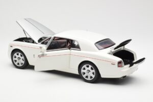 Rolls-Royce Phantom Coupe English White Silver Kyosho 1:18 08861EW Diecast - image 5 of 8