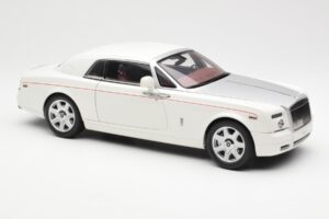 Rolls-Royce Phantom Coupe English White Silver Kyosho 1:18 08861EW Diecast - image 6 of 8