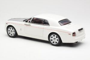 Rolls-Royce Phantom Coupe English White Silver Kyosho 1:18 08861EW Diecast - image 7 of 8
