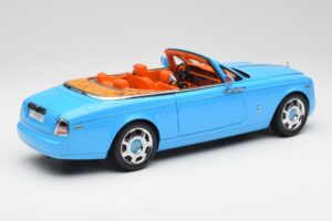 Rolls-Royce Phantom Drophead Coupe Powder Blue Kyosho 1:18 08871BL Diecast - image 5 of 10