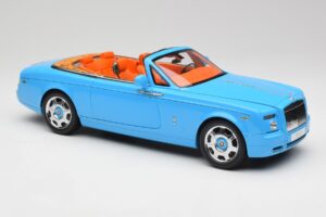 Rolls-Royce Phantom Drophead Coupe Powder Blue Kyosho 1:18 08871BL Diecast - image 8 of 10