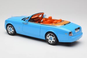 Rolls-Royce Phantom Drophead Coupe Powder Blue Kyosho 1:18 08871BL Diecast - image 9 of 10
