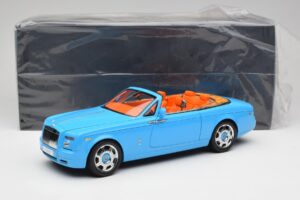 Rolls-Royce Phantom Drophead Coupe Powder Blue Kyosho 1:18 08871BL Diecast - image 10 of 10
