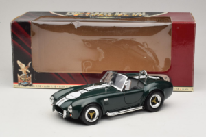 Shelby Cobra 427 S/C Dark Green White Stripes Road Signature 1:18 92058-P1 Diecast - image 8 of 8