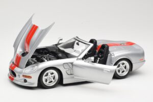 Shelby Series 1 Silver Bburago 1:18 3323 Diecast - image 2 of 8